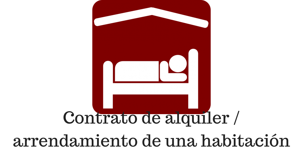 contrato de alquiler / arrendamiento de una habitacion