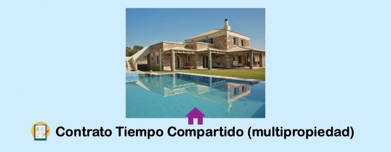 contrato tiempo compartido o multipropiedad