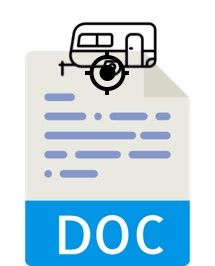 contrato compraventa caravana con señal en word