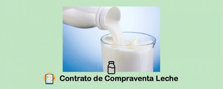 ? Contrato de compraventa de leche