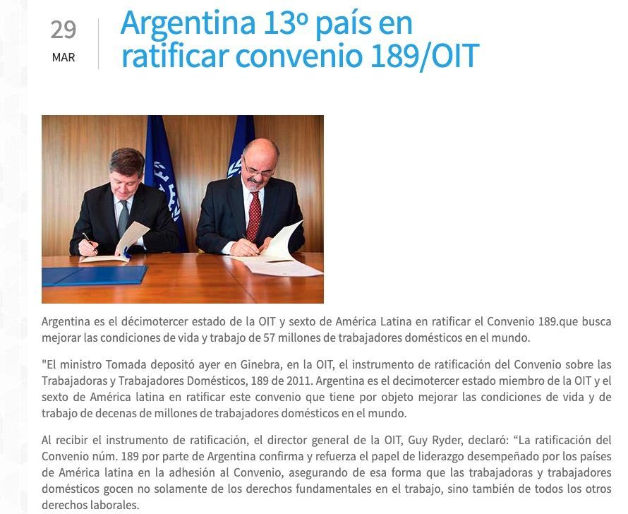 argentina quiere mejorar los derechos de las trabajadoras del hogar 