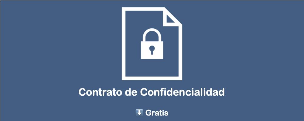 Contrato de Confidencialidad descargar gratis