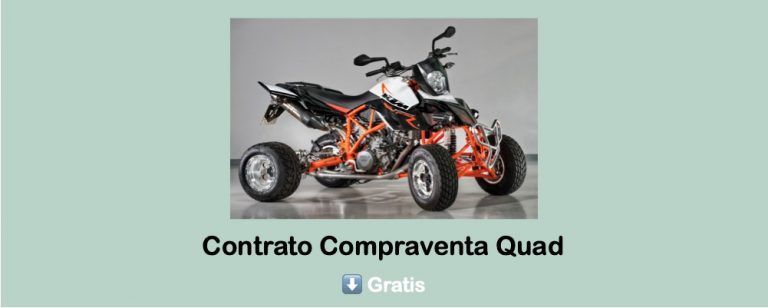 modelo Contrato Compraventa Quad para descargar gratis