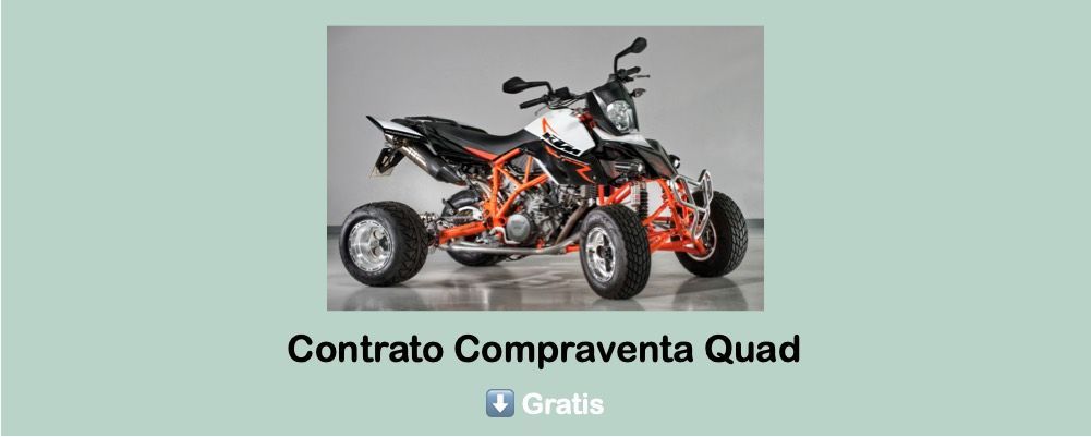 modelo Contrato Compraventa Quad para descargar gratis