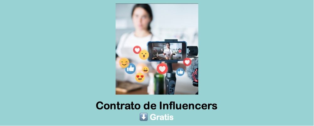 Descargar Contrato de Influencers ejemplo gratis