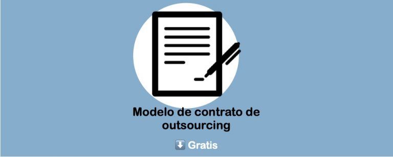 Modelo de contrato de outsourcing para descargar gratis