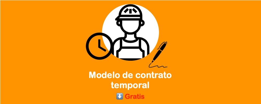 modelo de contrato temporal para descargar gratis